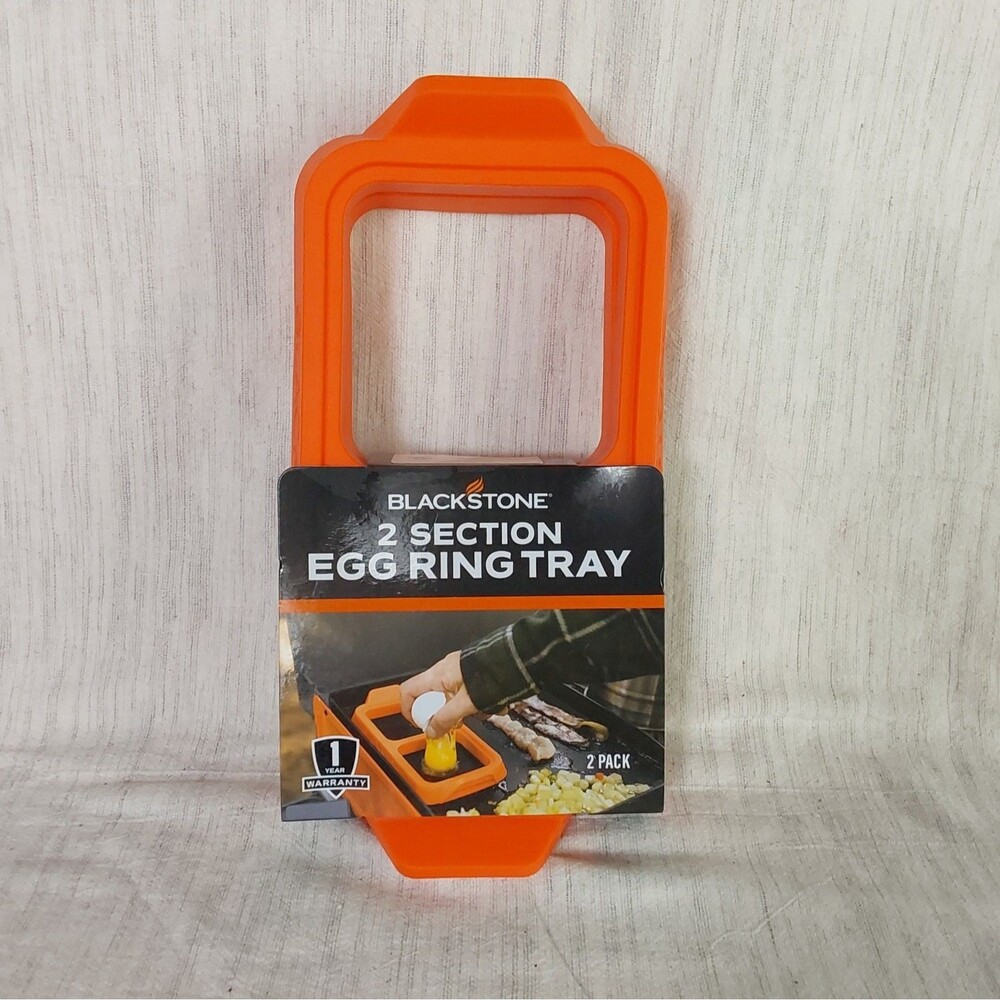 Blackstone Adventure Ready 2 Section Silicone Egg Ring Tray 2-Pack 5870 New